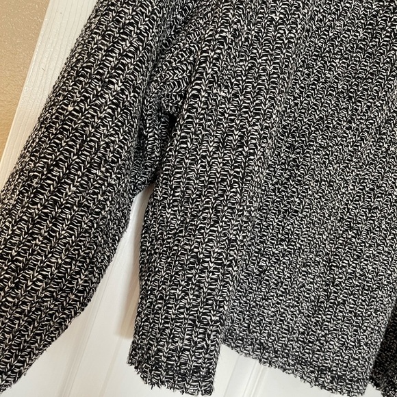 Cotton knit sweater grey (white/black) - Picture 3 of 4